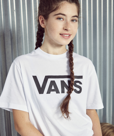 CategoryModel (8821761867918@275)  - VANS CLASSIC JUNIOR WHITE T-SHIRT WITH A BLACK LOGO