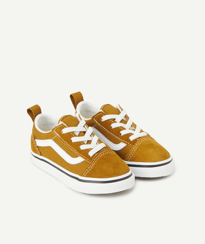 CategoryModel (8825488900238@87)  - BROWN TD OLD SKOOL TRAINERS WITH ELASTICATED LACES FOR BABIES