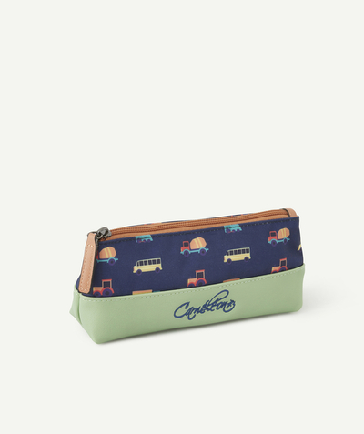 CategoryModel (8821761573006@30518)  - RETRO COUNTRYSIDE NAVY SINGLE-COMPARTMENT PENCIL CASE