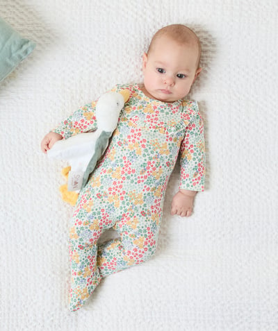 CategoryModel (8821753086094@7776)  - dors-bien bébé en coton bio imprimé fleurs et col à volants