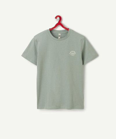 CategoryModel (8821766422670@15)  - Jongens-T-shirt in groen biologisch katoen met arizona boodschap
