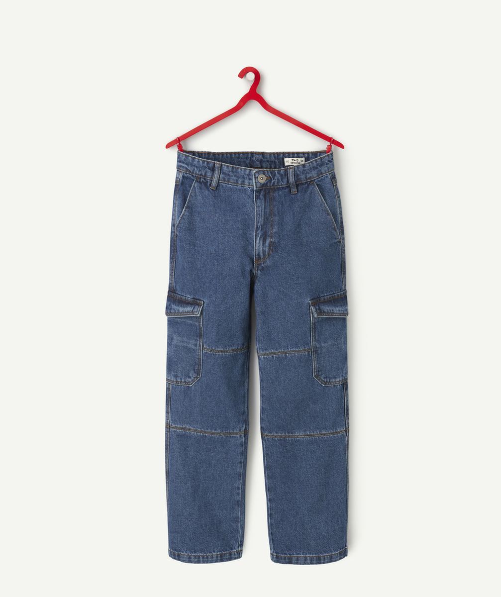   - PANTALON BAGGY CARGO GARÇON EN DENIM LAGE IMPACT