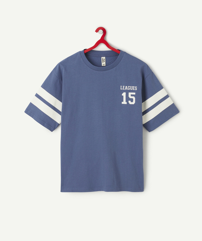 CategoryModel (8824535875726@13)  - t-shirt manches courtes garçon en coton bio thème campus