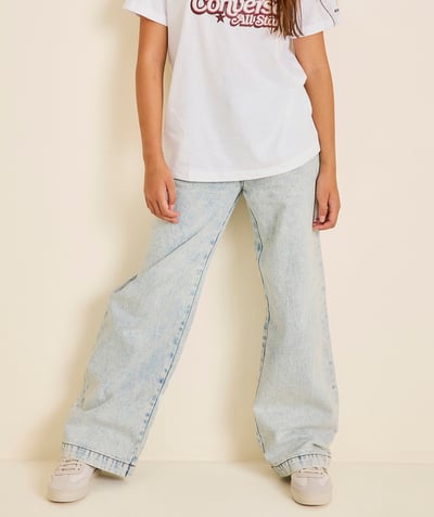 CategoryModel (8824896979086@8)  - Jean flared fille délavé long 100% coton