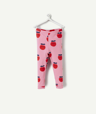 CategoryModel (8824437670030@2163)  - LEGGING VOOR BABYMEISJES IN ROZE BIOKATOEN MET LIEFDESAPPELPRINT