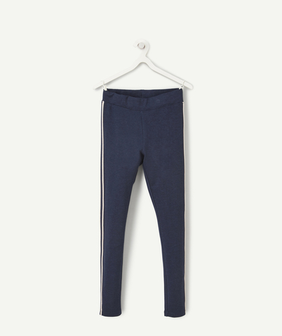 CategoryModel (8826176209038@833)  - MARINEBLAUWE VISCOSE LEGGING VOOR MEISJES MET STREPEN