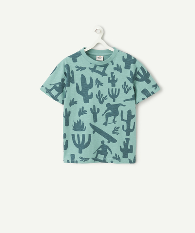 CategoryModel (8824437768334@4514)  - t-shirt manches court garçon en coton bio imprimé cactus