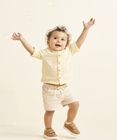CategoryModel (8821754953870@332)  - chemise manches longues bébé garçon en lin