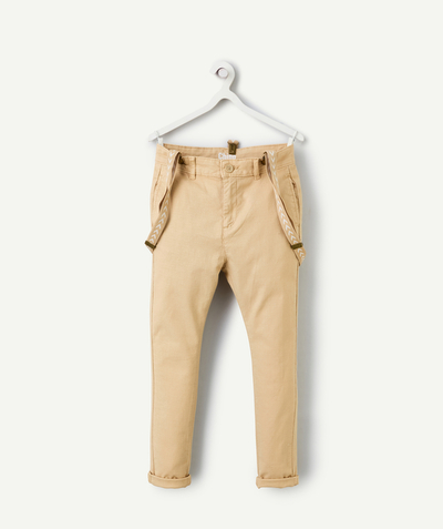 CategoryModel (8826108706958@6)  - pantalon chino garçon beige avec bretelles