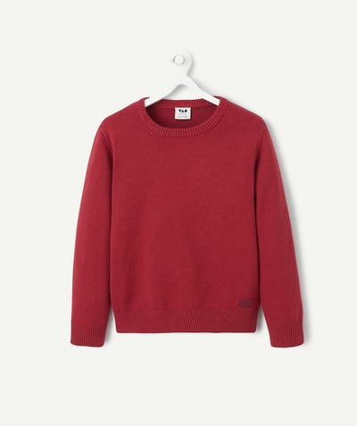 CategoryModel (8821761900686@1114)  - Pull garçon en fibres recyclées rouge