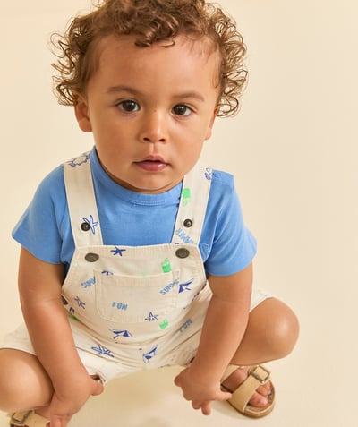 CategoryModel (8821758034062@674)  - t-shirt bébé garçon en coton biologique bleu avec poche