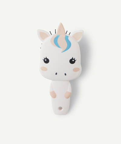 CategoryModel (8824929026190@714)  - BROSSE FILLE FORME LICORNE ROSE PÂLE