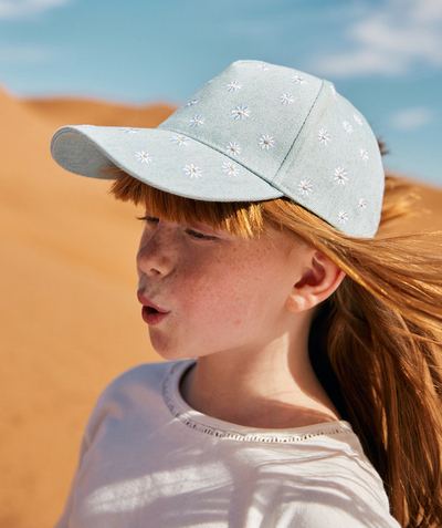 CategoryModel (8826108706958@6)  - casquette fille en denim avec fleurs brodées