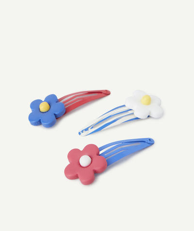 CategoryModel (8824503042190@84)  - BARRETTES BÉBÉ FILLE AVEC PATCHS FLEURS ROSE BLEU ET BLANC