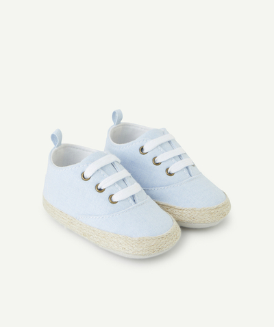 CategoryModel (8824535777422@129)  - CHAUSSONS STYLE BASKETS BÉBÉ GARÇON BLEU AVEC DÉTAILS EN CORDAGES