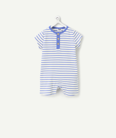 CategoryModel (8821755576462@7031)  - dors bien bébé léger en coton bio à rayures bleues