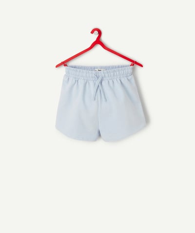 CategoryModel (8821765046414@18)  - hemelsblauwe biokatoenen shorts voor meisjes