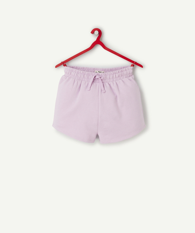 CategoryModel (8824765612174@121)  - paarse biokatoenen shorts voor meisjes