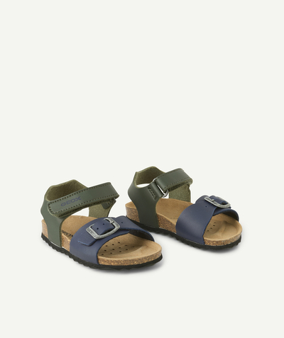 CategoryModel (8821755609230@10843)  - chalki groen en blauw baby jongen open sandalen