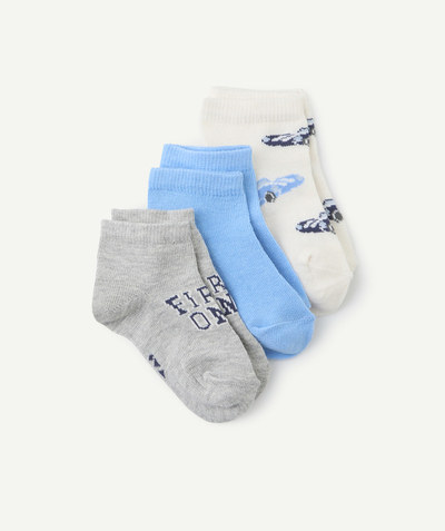 CategoryModel (8821755773070@97)  - 3 paar sokken voor babyjongens met autothema