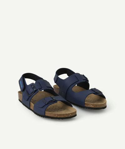 CategoryModel (8821762031758@61)  - ghita open sandalen voor jongens in marineblauw met klittenbandsluiting