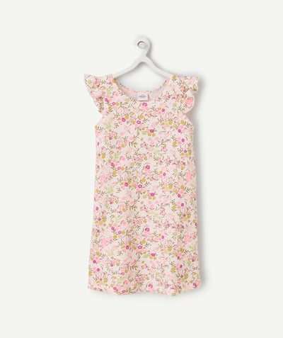 CategoryModel (8821759574158@3084)  - chemise de nuit fille en coton bio imprimé à fleurs