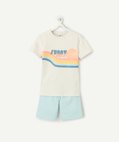 CategoryModel (8821762556046@1125)  - pyjama met korte mouwen van biologisch katoen voor jongens in het thema van sunny days
