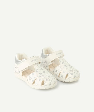 CategoryModel (8821752987790@12274)  - elthan sandalen met ecru klittenbandsluiting voor babymeisjes