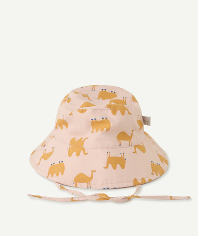 CategoryModel (8825060163726@31246)  - BOB ANTI-UV BÉBÉ FILLE RÉVERSIBLE ROSE AVEC IMPRIMÉ ANIMAUX