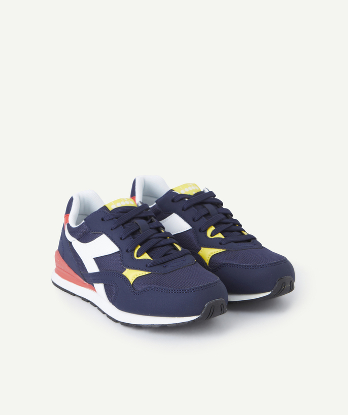   - N.92 GS BOYS' TRAINERS IN BLUE YELLOW RED AND WHITE