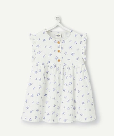 CategoryModel (8821752463502@361)  - robe bébé fille en gaze de coton imprimé à fleurs