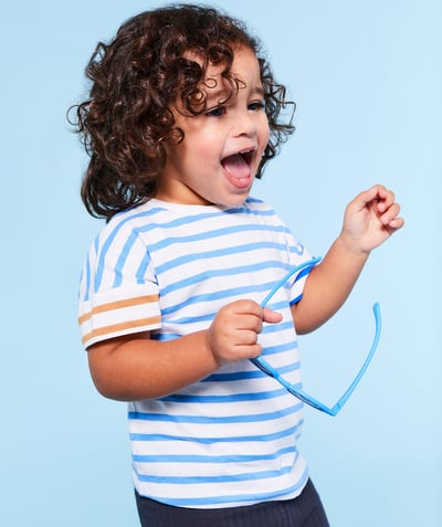 CategoryModel (8821758361742@9845)  - t-shirt bébé garçon en coton bio à rayures colorées
