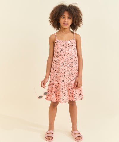 CategoryModel (8824765612174@121)  - katoenen strapless jurk met roze paisleyprint voor meisjes