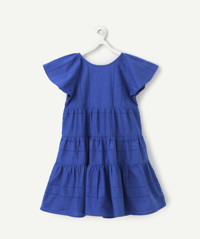 CategoryModel (8821758918798@658)  - robe manches courtes fille brodée bleue