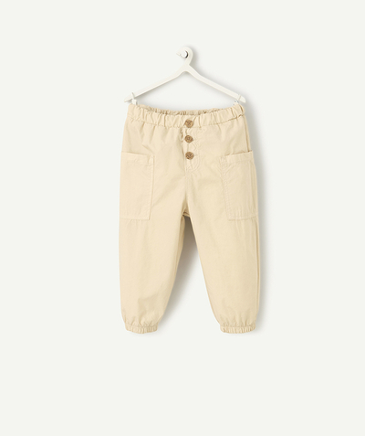 CategoryModel (8825519734926@1633)  - pantalon large cargo bébé garçon beige et ultra léger