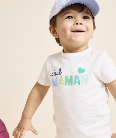 CategoryModel (8821754757262@2867)  - t-shirt bébé garçon en coton bio message club maman