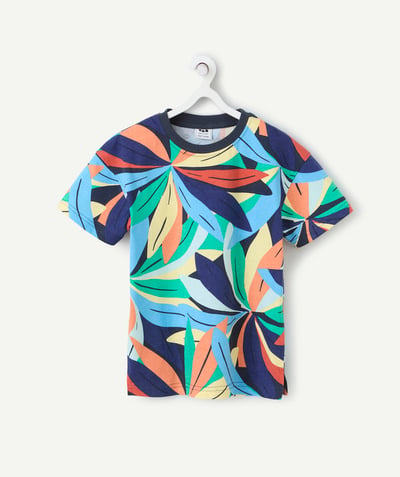 CategoryModel (8824896454798@11)  - t-shirt manches courtes garçon en coton bio imprimé tropical