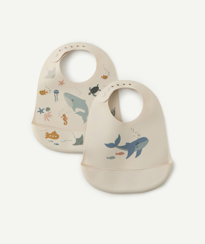   - LOT DE 2 BAVOIRS IMPERMÉABLES THÈME ANIMAUX MARINS