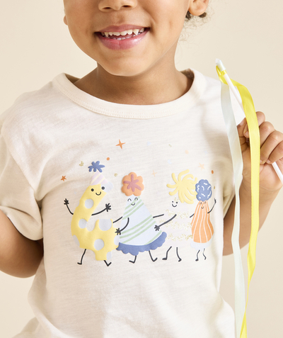 CategoryModel (8824928993422@14)  - t-shirt en coton bio écru thème anniversaire TAO 4 ans