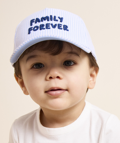 CategoryModel (8821755805838@240)  - casquette bébé garçon rayé bleu et blanc