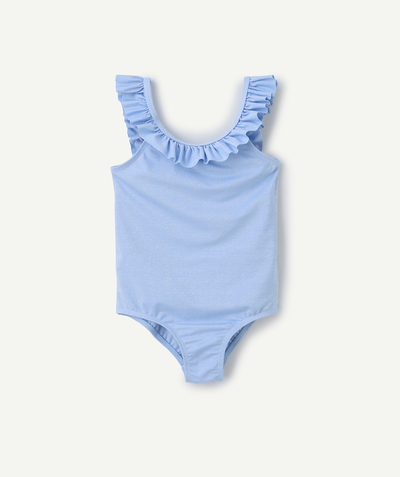 CategoryModel (8821758165134@2973)  - maillot de bain 1 pièce fille en fibres recyclées bleu pailleté