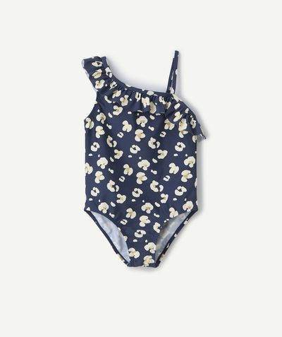 CategoryModel (8824175263886@24)  - maillot de bain 1 pièce en fibre recyclées bleu marine imprimé à fleurs