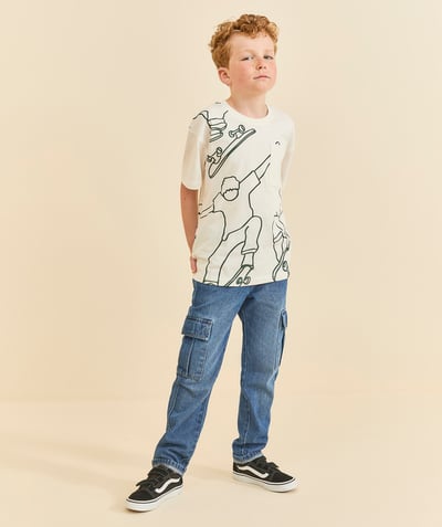 CategoryModel (8824765644942@317)  - denim broek met cargozakken voor jongens