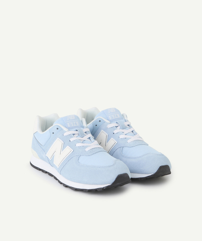 CategoryModel (8824699584654@38)  - BASKETS ADO À LACETS 574 BLANC ET BLEU