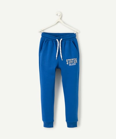 CategoryModel (8821761704078@1195)  - pantalon de jogging garçon en fibres recyclées bleu thème campus