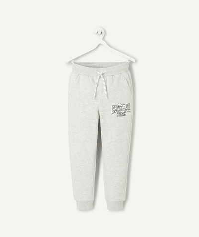 CategoryModel (8826305740942@159)  - pantalon de jogging garçon en fibres recyclées gris avec motif central park