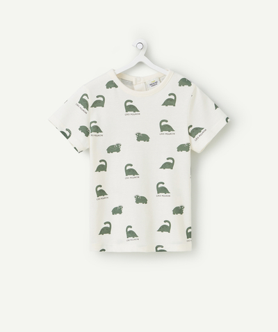 CategoryModel (8824896848014@10)  - t-shirt manches courtes bébé garçon en coton bio imprimé dinosaures