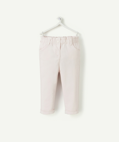 CategoryModel (8821752496270@1370)  - Pantalon relax bébé fille en fibres recyclées rose poudré