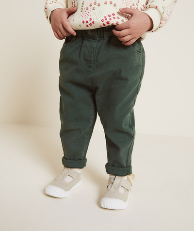 CategoryModel (8821752496270@1370)  - pantalon relax bébé fille en fibres recyclées vert