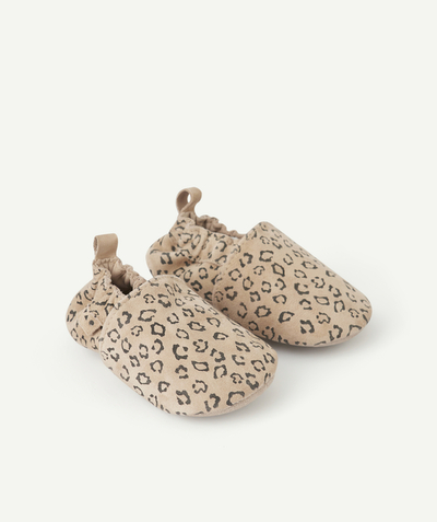 CategoryModel (8821753348238@44286)  - chaussons en cuir bébé fille imprimé léopard